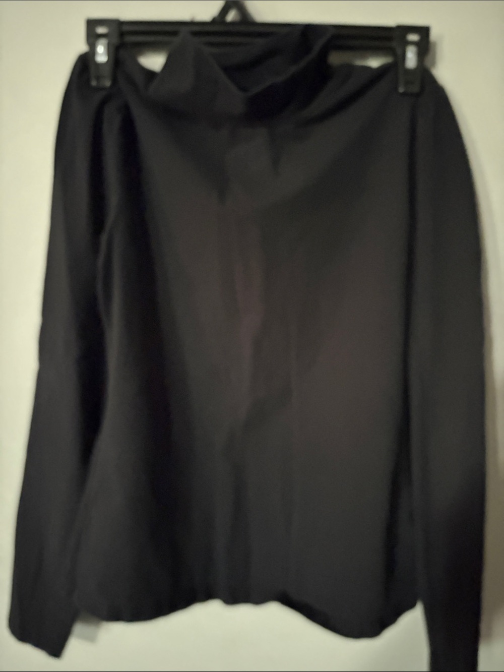 SHEIN Black Cowl Neck Long Sleeve Sweater